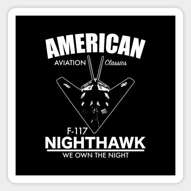 F-117 Nighthawk Magnet by Tailgunnerstudios